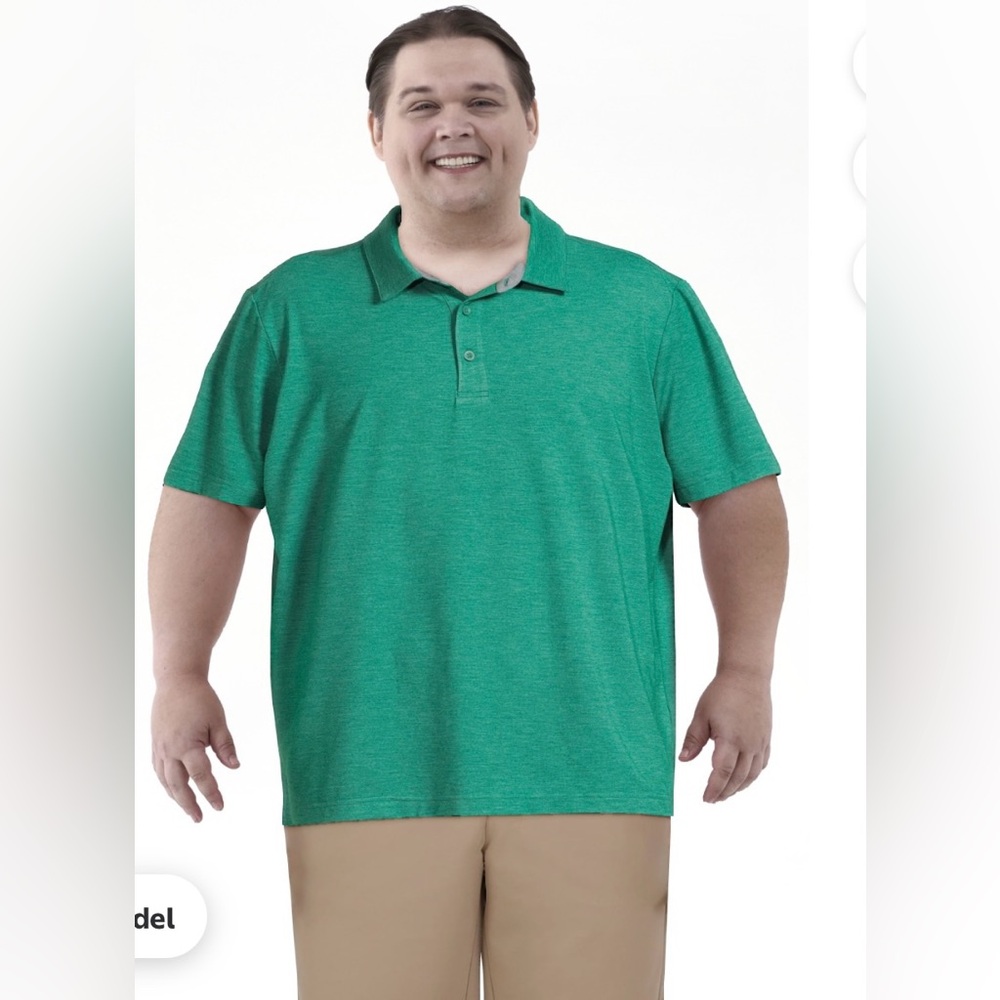 George Men's Green Knit Polo Shirt! NWT! Size XL!